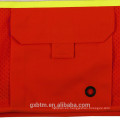 Cierre de cremallera frontal Hola Vis Workwear Chaleco de alta visibilidad Negro Mesh Safety Chaleco con Multi-Pockets